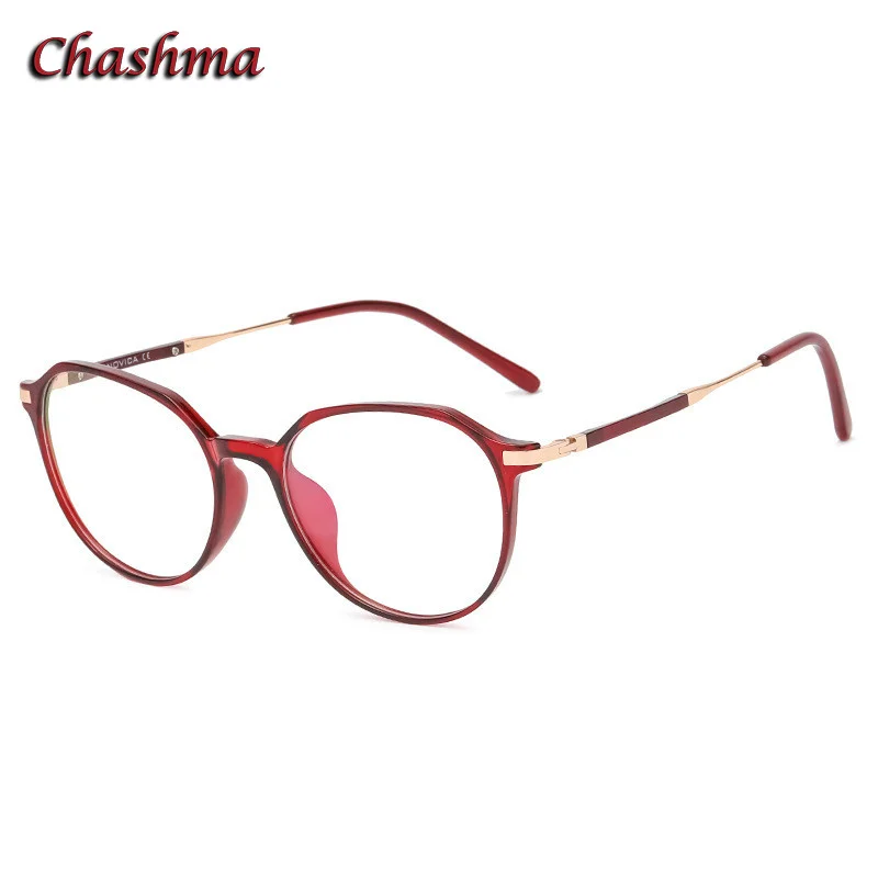 Chashma 안경 처방 렌즈, TR 90 라이트 프레임, 유연한 광학 안경, 학생 작은 얼굴 안경, 여성