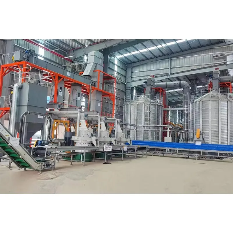 Hot Sale China Shandong Automatic Operated PLC Control Complete Biomass Wood Straw Corn Cob Husk Pellet Production Line in Ghana