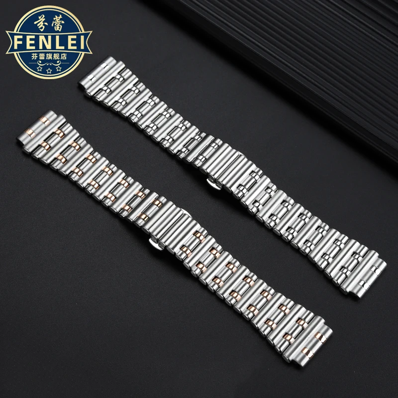 For Breitling Watch Band B01 Butterfly Buckle Men\'s Stainless Steel Mechanical Timing Watch Chain Super Ocean Accessories 24MM