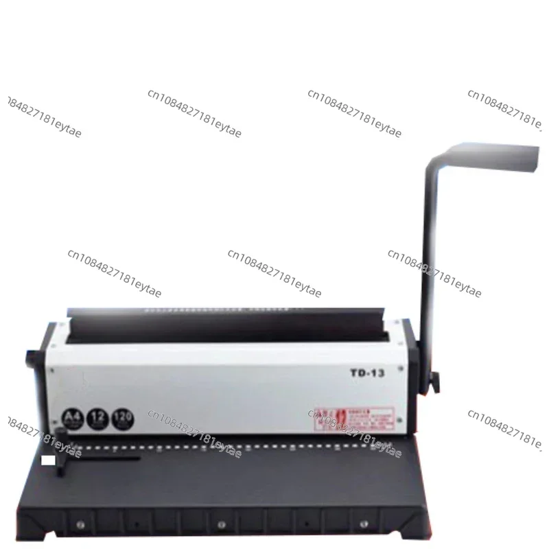 

TD-13 Manual Spiral Binding Machine Metal Paper Book File Punching and Binding One Iron Ring Book Binding Office Supplies