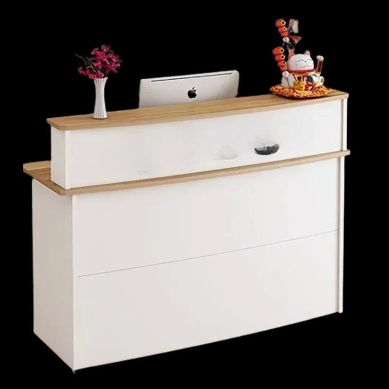 

Long - lasting Cashier White Reception Desks Nordic Design Bar Luxury Modern Reception Desks Stylish Office Mostrador Commercial