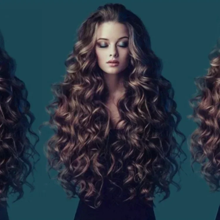 Perruques Synthétiques sulf Bouclées Brunes pour Femme، Cheveux Ondulés Naturels، Pre-Plumés، Doux et Confortables