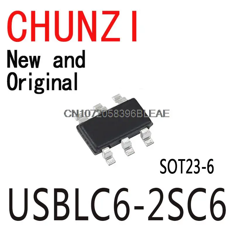 10PCS New and Original SOT23-6 USBLC6 SOT UL26 SOT23 IC USBLC6-2SC6