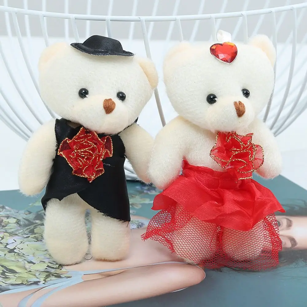 

12pcs/bag Plush Animal Bear Plush Foam Toys Plush Doll Diy Mini Bear Flower Bouquet 11cm Cartoon Cartoon Bouquet Doll