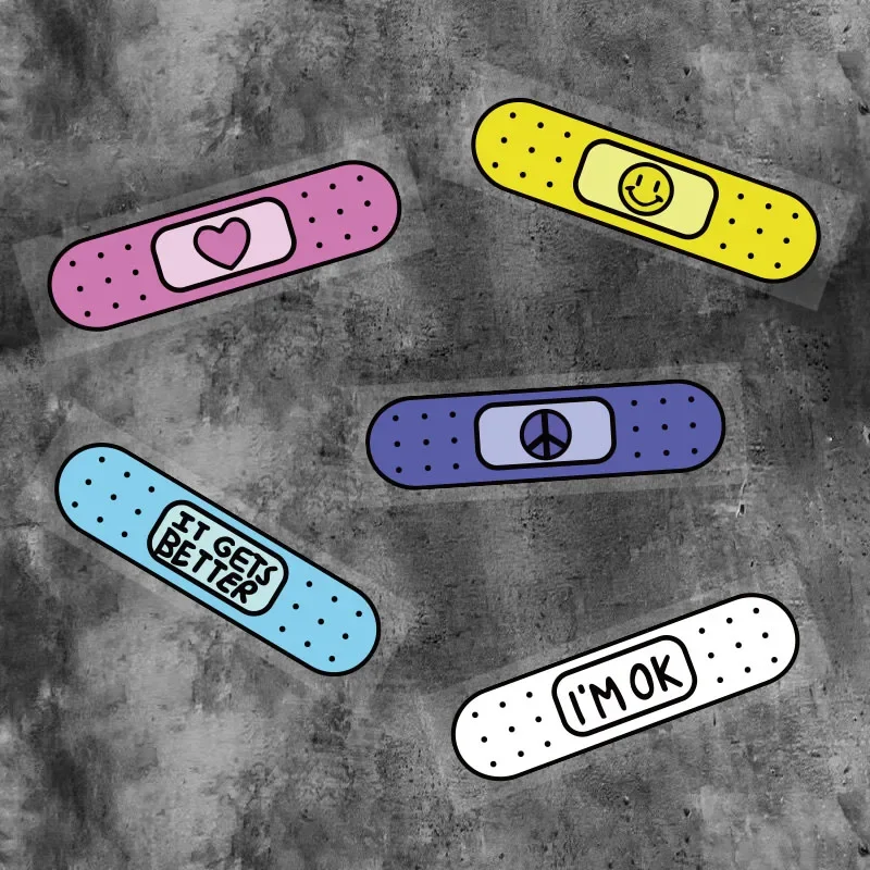 

1 шт., разные цвета, повязка в форме, набор самоклеящихся наклеек для автомобиля, ноутбука, декора, виниловые наклейки