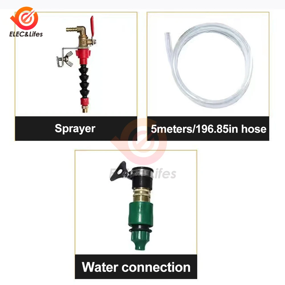 Nozzle Coolant Dust Remover Water Sprayer System Misting Dust-Proof for Marble Brick Tile Cutting Machine Angle Grinder Cutter