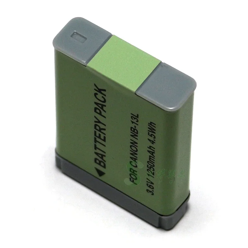 Dubbele oplader of NB-13L 1250mAh batterij voor Canon PowerShot G5X G7X G9X PowerShot G5X Mark II G7X Mark II G9X Mark II camera