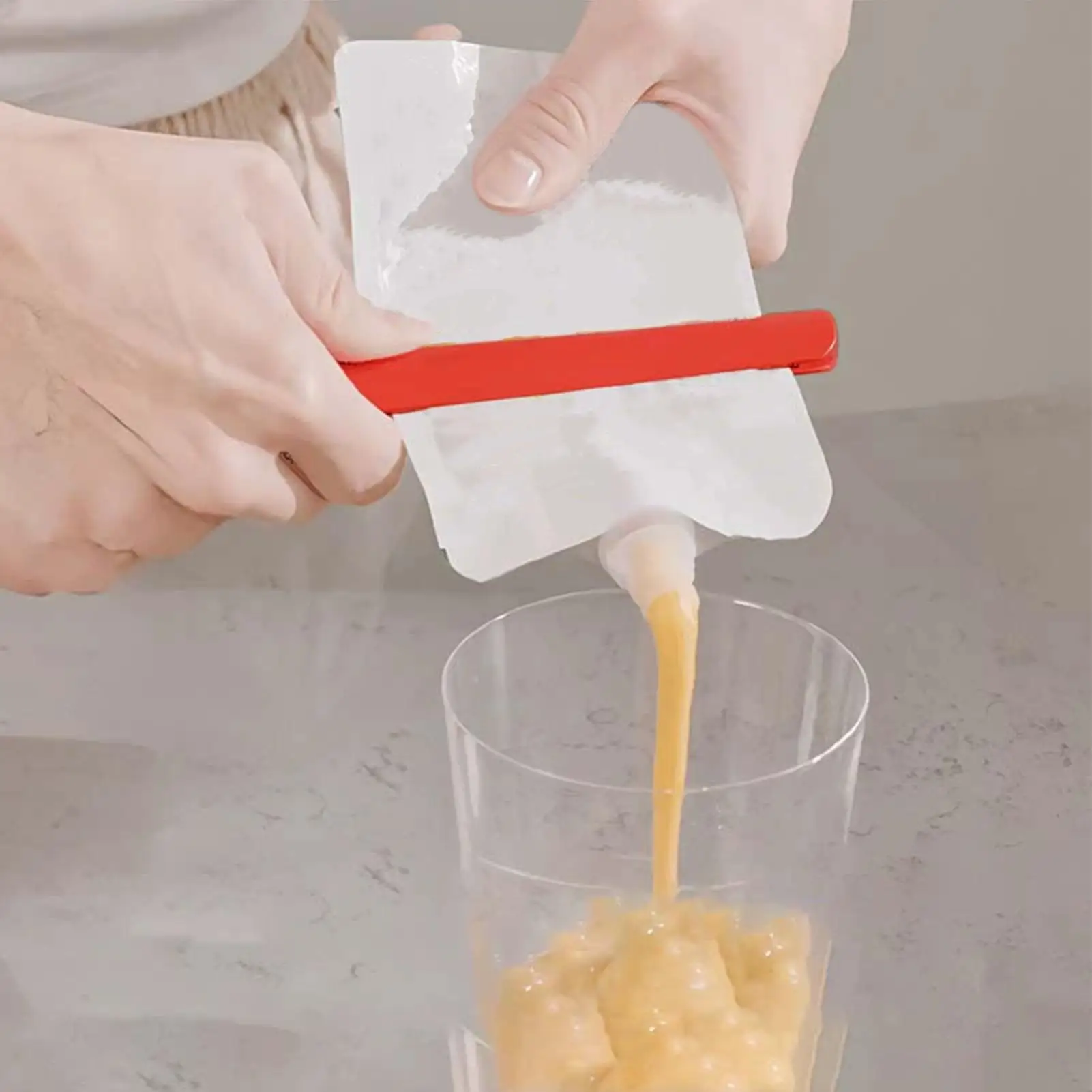 Tube Squeezer Non-Slip Handheld Extruder Portable Lotion Cream Sauce Condiment Pet Food Squeeze Tool for Kitchen Bathroom