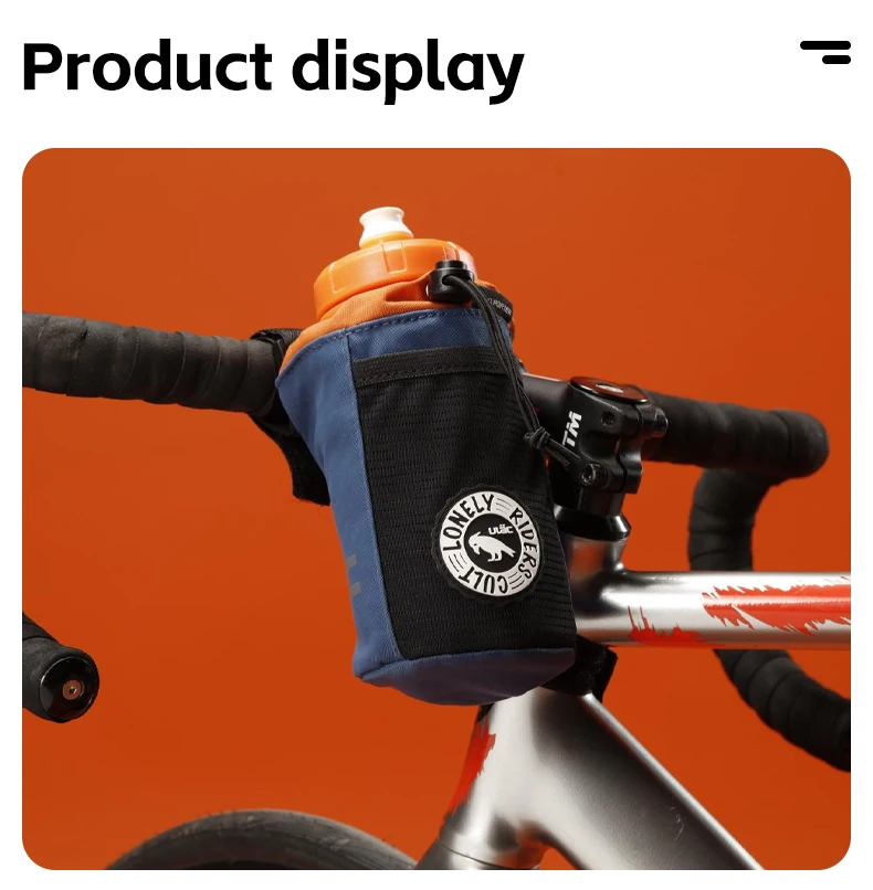 ULAC Fahrrad-Lenkertasche, 1/1,1 l, MTB, Rennrad, Roller, C-HOLD, wasserdichte Vorbautasche, Radfahren, Wasserflaschentasche mit abnehmbarem Streifen – Detail 28