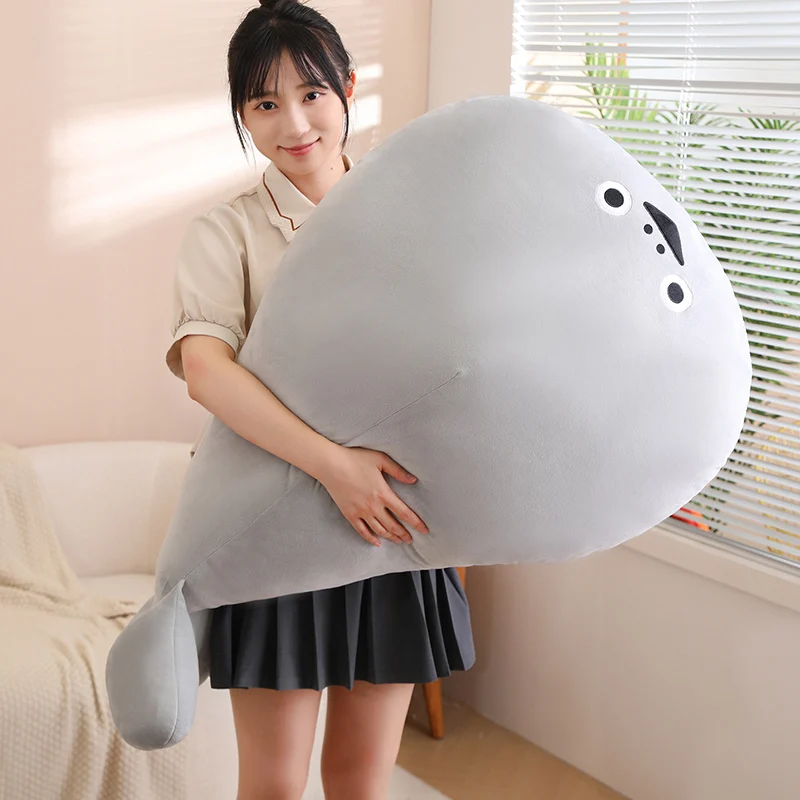

10~100cm Grey Sakaban Turtle Sacabambaspis Janvieri Emotional Doll Plush Pillow Cushion Aquatic Animal Plushie Peluche Gift