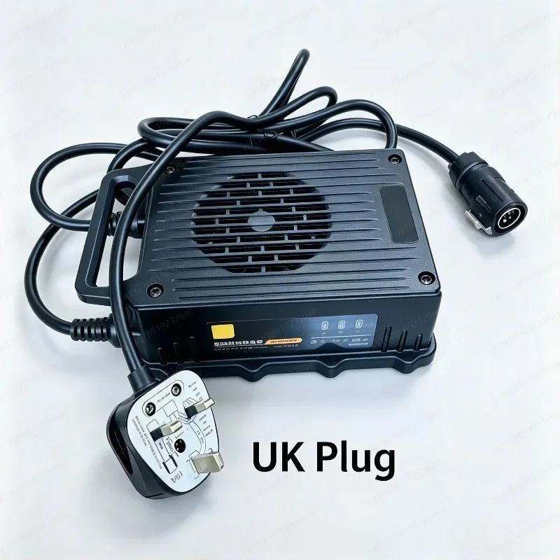 60V 12A Fast Battery Charger, Compatible with 60V 32Ah 38.5Ah 40Ah, 3-Stage Smart Charging for E-Bike