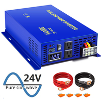 3000W Pure Sine Wave Solar Power Inverter 12V 230V Generator Inverter Transformer 24V/36V/48V/60V/72V/96V DC to 120V/220/240V AC