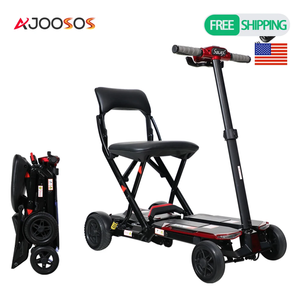 

4-Wheel Remote Folding Mobility Scooter for Adults super lightweight and compact plus NFC Electric Foldable Mobility Scooter