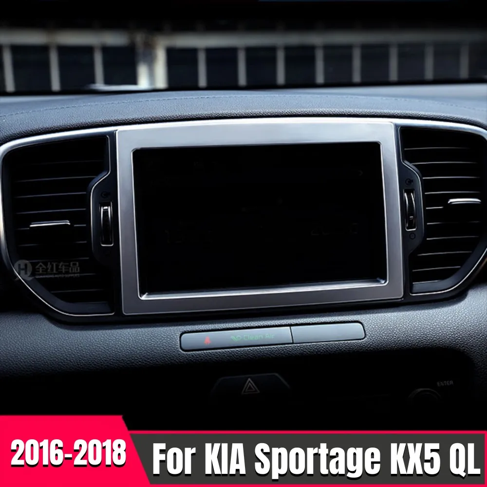 

For Kia Sportage KX5 2016 2017 2018 Car Middle Console Central Control Navigation Air-Condition Volume Switch Trim Frame Hoods