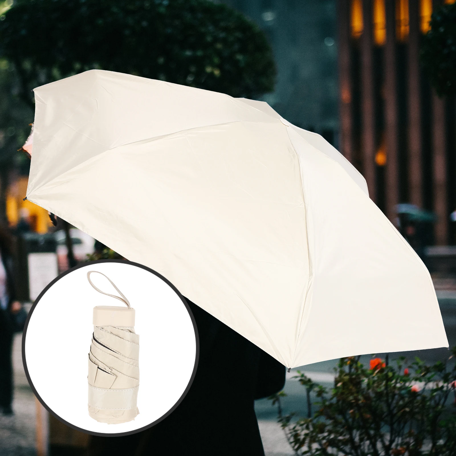 

Folding Sun Uv Protection Compact Portable Rain Travel Umbrella Lightweight Small Foldable Umbrella For Sun Rain Use Safe