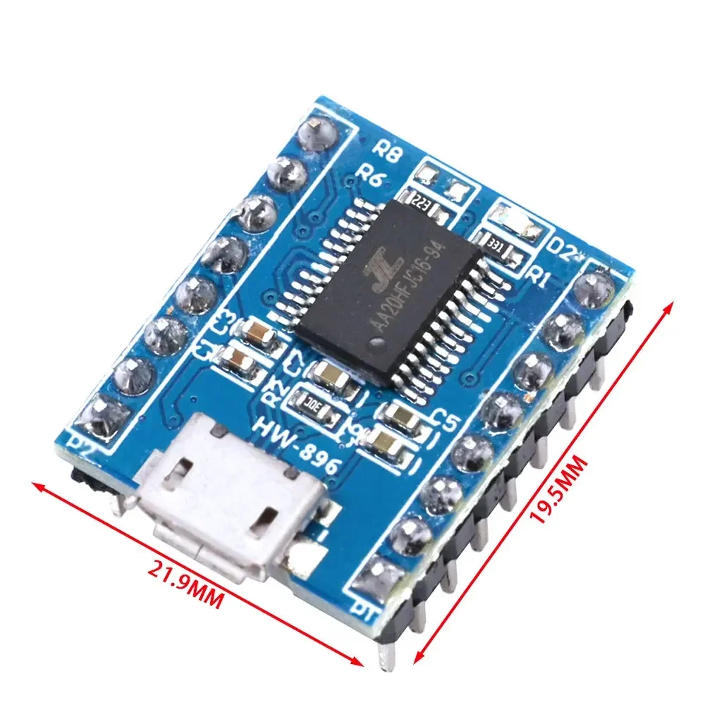 JQ6500 16Mbit MP3 Sound Board   Multi Channel USB/UART Voice Module with 3.2-5V Input  20mA