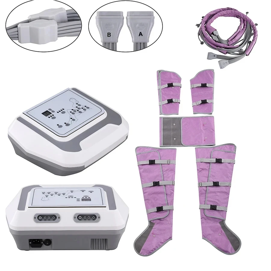 Professional Pressotherapy Machine Lymphatic Massage Arms Shoulders Belly Legs Air Compression Foot Massager Slimming Equipment