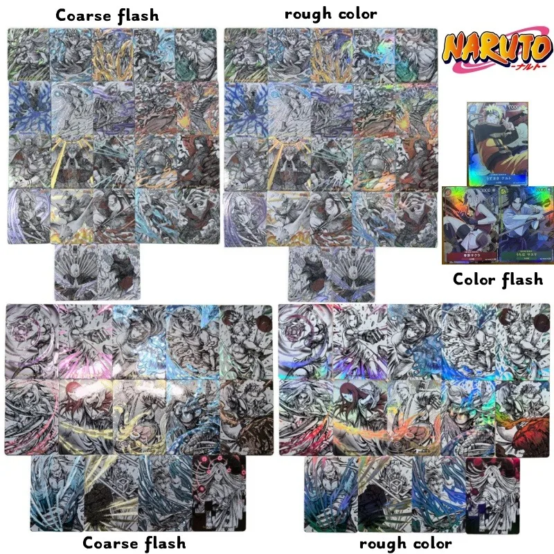 Naruto Manga Style Uzumaki Naruto Hatake Kakashi Folding Flash Card Uchiha Sasuke Haruno Sakura Game Collection Anime Card Toy