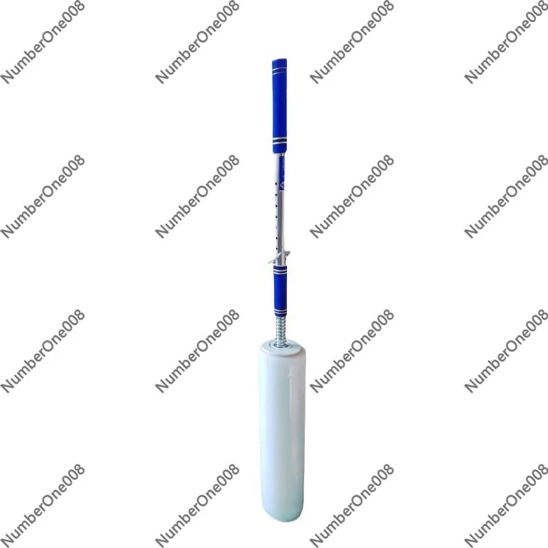 Handheld Stretch Film Wrapper, Portable Straight Rod Film Roll Holder for Pallet Wrapping, No Bending Film Winding Tool