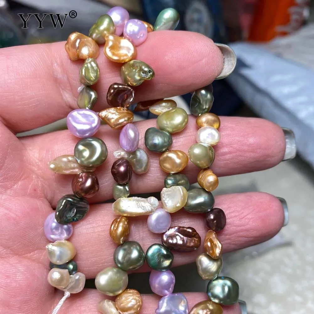 

High Quality Natural Genuine Freshwater Cultured Pearl Baroque Pearl Beads Mixed Color 3-4mm Sold Per Approx 35-37 Cm Strand