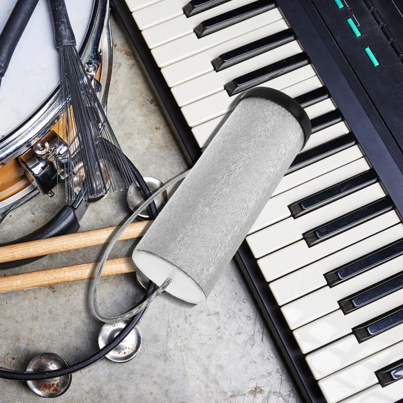 Trovão fabricante de som crianças instrumento musical prata suave verdadeiro trovão som música classe jogos festa brinquedo percussão