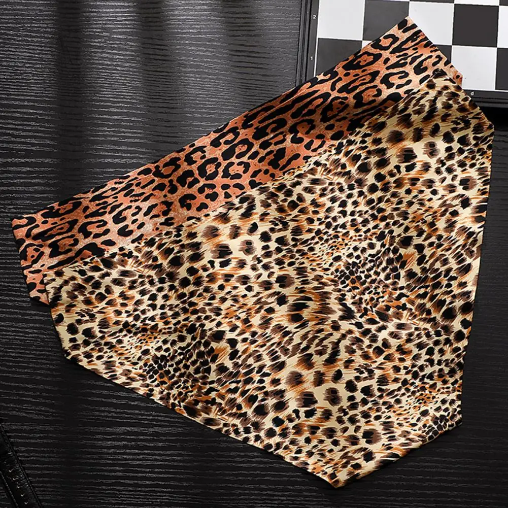 Men Briefs 3D Convex Leopard Zebra Print Sexy Men Sac Design Underwear Low-rise Ice Silk Briefs 3D Pouch Bulge Enhancing Briefs