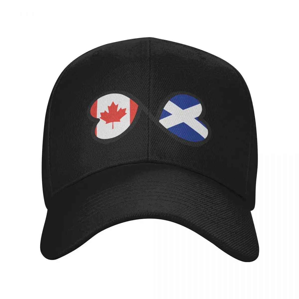 Scottish Canadian Scots Entwined Hearts Flags, Canada, Scotland Baseball Cap Fashion Beach |-F-| Women's Beach Outlet 2025 Men's