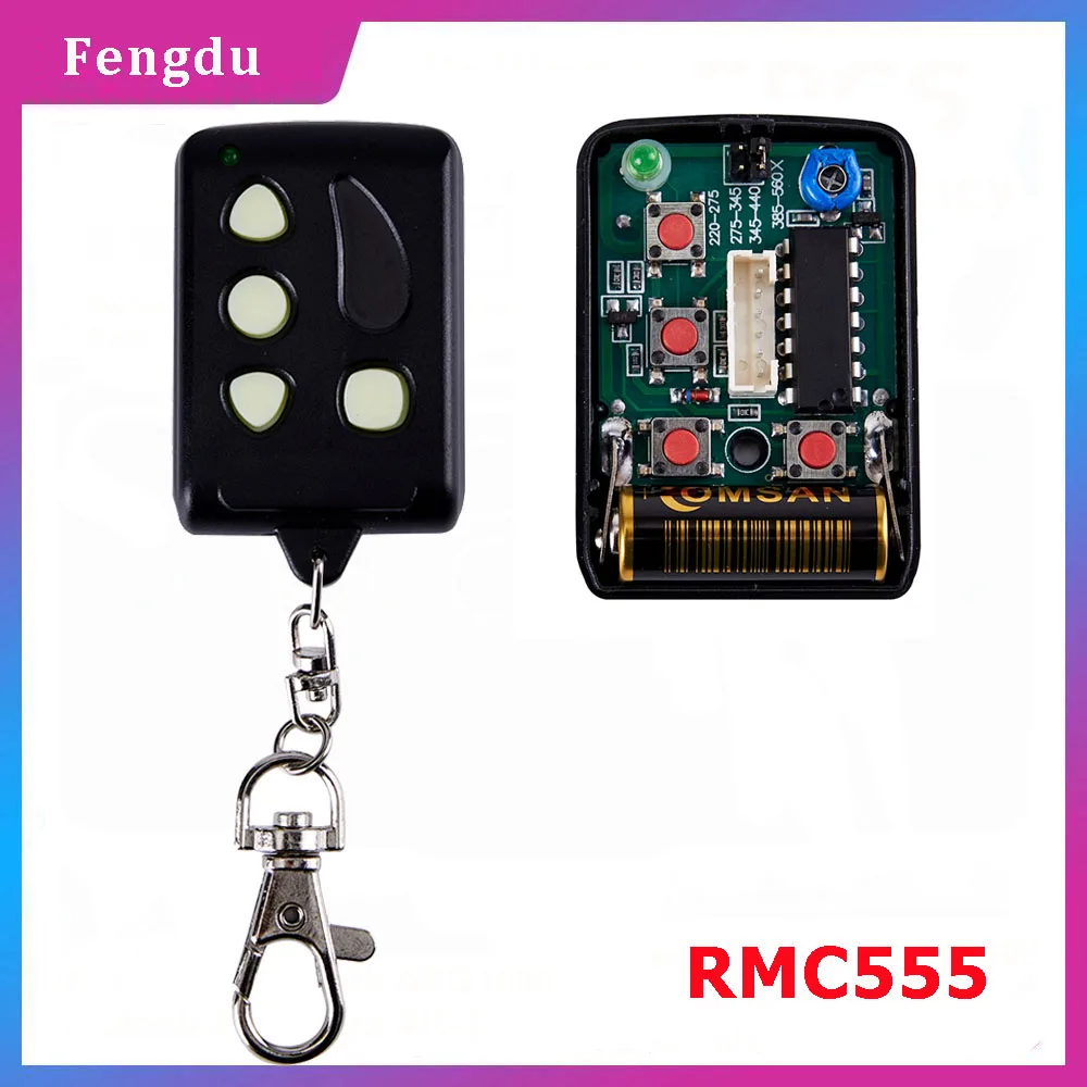 Universal Gate Remote Control Adjustable Frequency Clone Remocon 555 Remote Control RMC555 Garage Door Commands