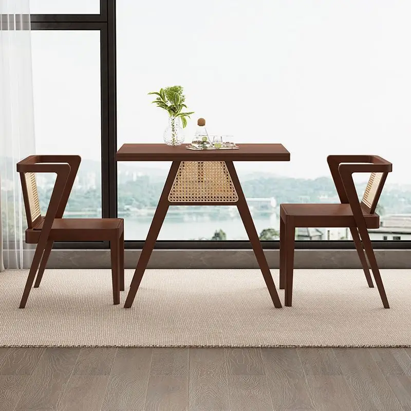 ！@Balcony Table, Tea Table, Leisure Chair, Home Tea-drinking, Small Apartment, Simple Style  Cabinet Living Room