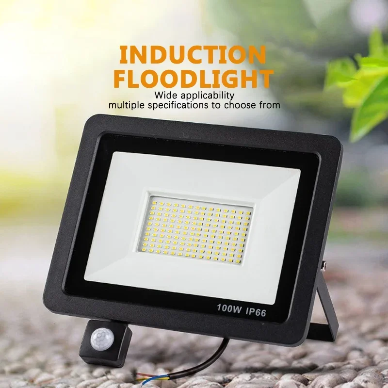 Outdoor Spotlight Motion Detector LED Floodlight220V 100W 50W 30W 20W IP66 Underground Light Warehouse Garden Decorative Lamp