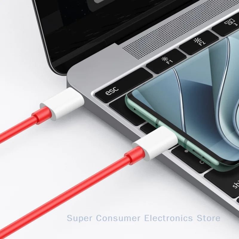 كابل شحن سريع من النوع C USB SUPERVOOC 2.0 لكابل OnePlus 9R 10 Pro 10R 11 11R 12 13 Nord 2T 3 CE USB C