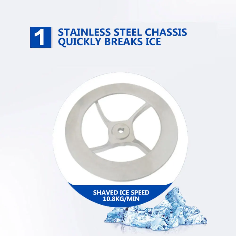 상업용 얼음 분쇄기, 전기 자동 제빙기, 상업용 제빙기, 스노우 콘 다지기 플레이크 메이커
