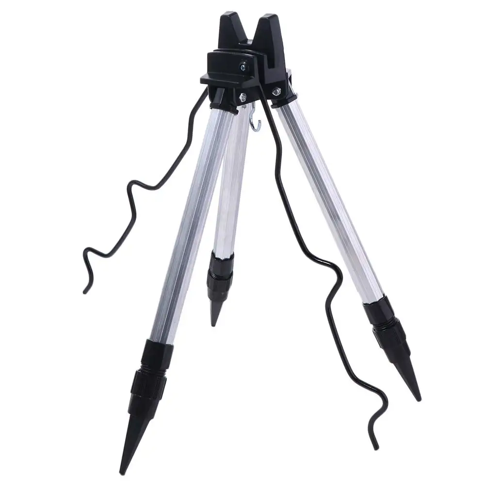 

Telescopic Sea Pole Support Frame Aluminum Alloy Rest Base Fishing Rod Bracket Load-Bearing Adjustable Fishing Tripod Stand