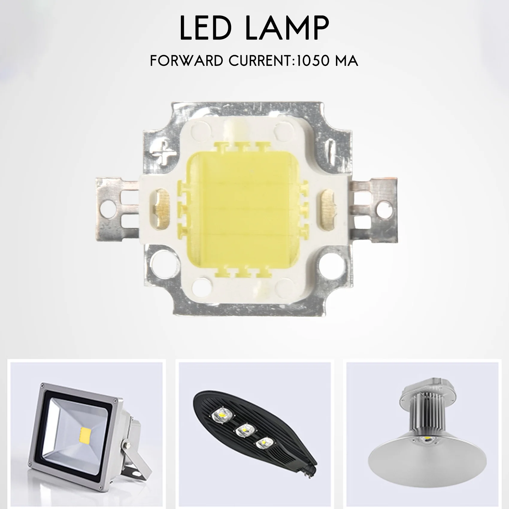 Lampu LED DC 9-12V, 20 buah 10W putih murni daya tinggi 1100LM CIP SMD bohlam lampu DC 9-12v