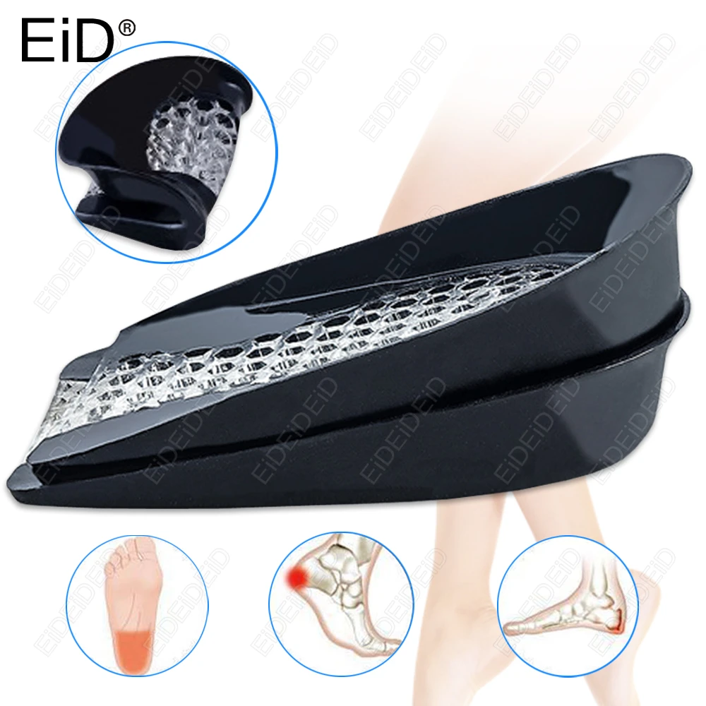 Weiche Silikon-Gel-Ferseneinlegesohlen zur Stoßdämpfung, Plantarfasziitis, Schmerzlinderung, Fußpflege, Einsatz, Fußmassagegerät, Pflege, Fersenpolster