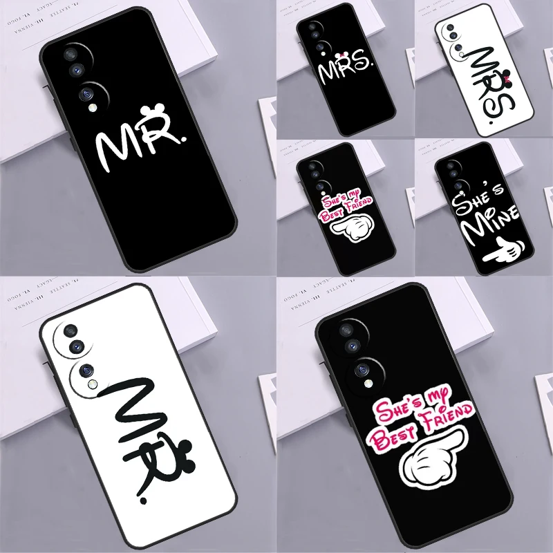 Lovely Mr Mrs Lover Minnie Case For Honor 90 Magic 5 4 Lite 10 50 70 X7 X8 X9 X6a X7a X8a X9a 8X 9X Magic 5 Pro Coque