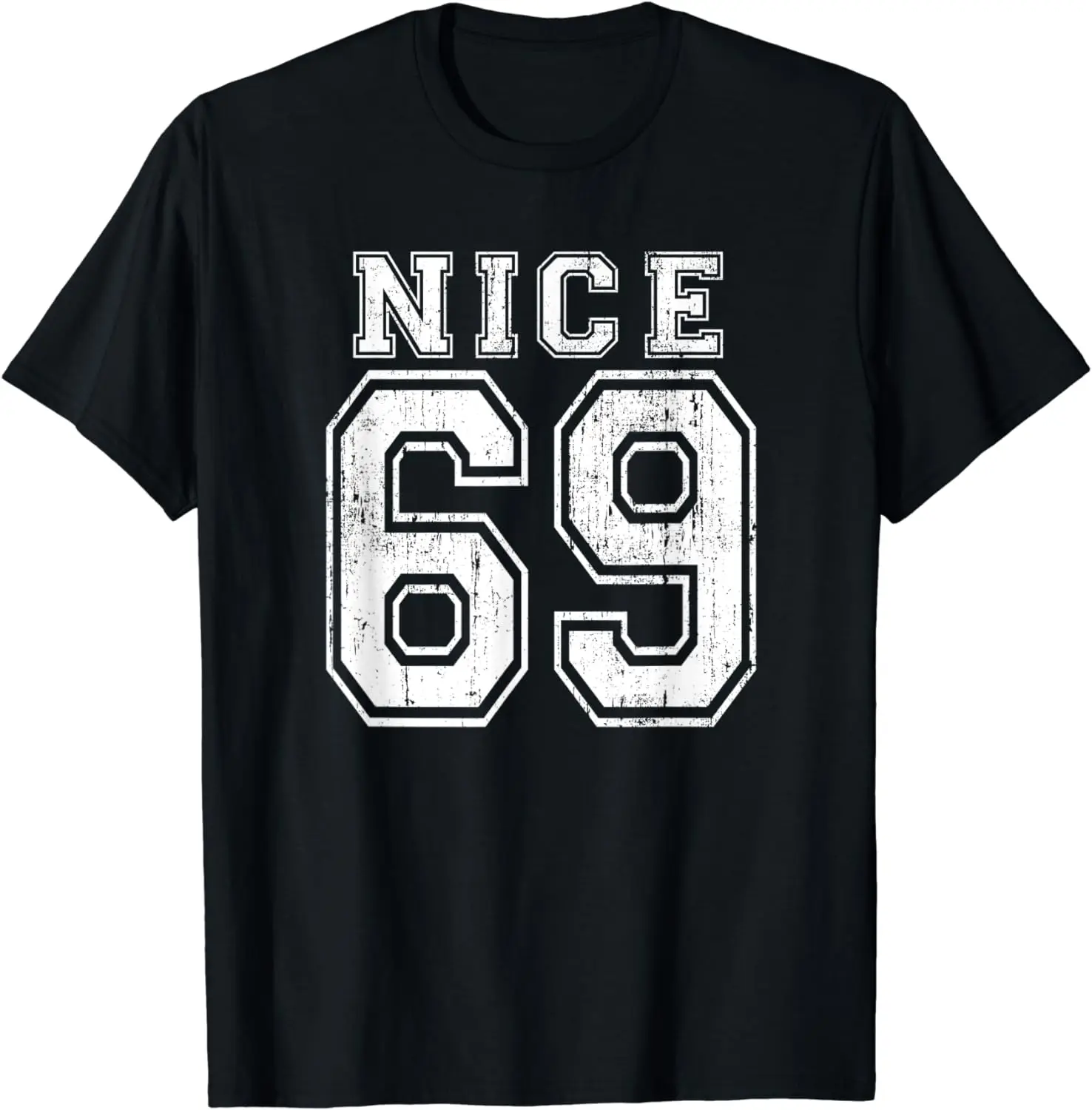 Graphic Birthday Gift NICE 69 Meme Retro Vintage Jersey Number Style Graphic T-Shirt Men Clothing Streetwear Graphic T Shirts