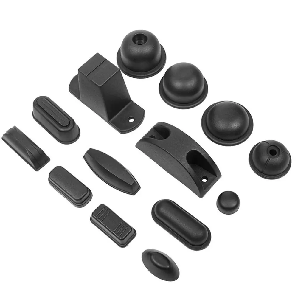 Bags Accessories Plastic Luggage Feet Pads Black With Screws Luggage Bottom Stand Suitcase Stand Feet All Suitcase