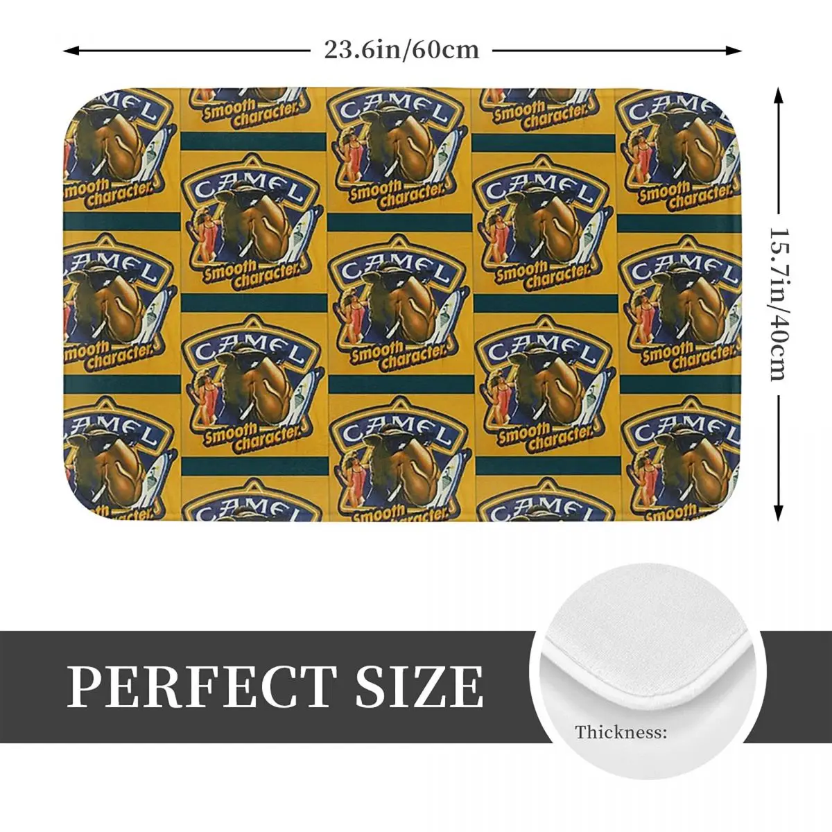 Camel Cigarettes Doormat Kitchen Entrance Home Floor Mat Non-slip Carpet Rug for Balcony Footpad Mats