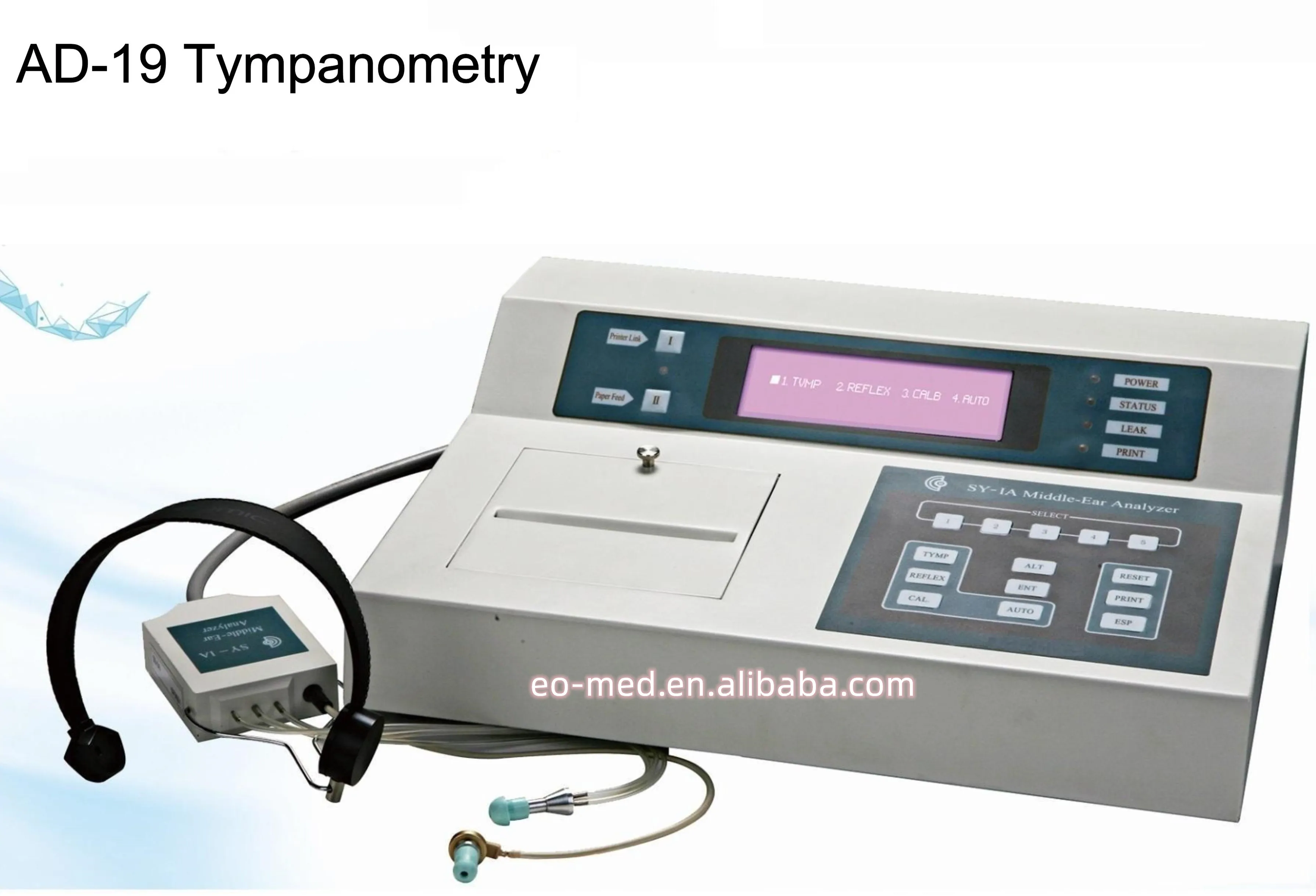 AD-19 Top quality Cheap Price Acoustic Impedance Test Audiometer Tympanometer Combined Middle Ear Analyzer