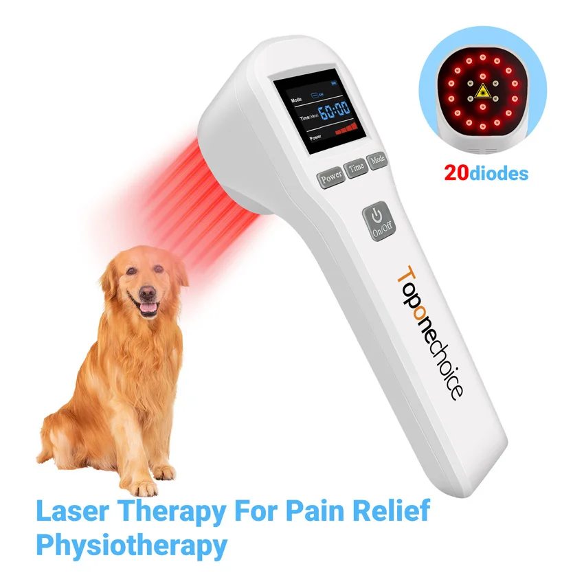 

880mW Handheld Cold Laser Low Level Light Therapy Device 650nm+808nm Red & Near Infrared Light for Humans Animals Pain Relief