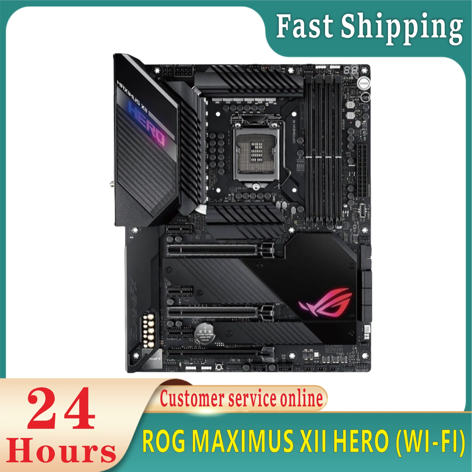 ROG MAXIMUS XII HERO WI-FI Motherboard LGA1200 Support i5-10600K 11600F i7-10700F 10700K i9-10900K CPU DDR4 Z490 Mainboard