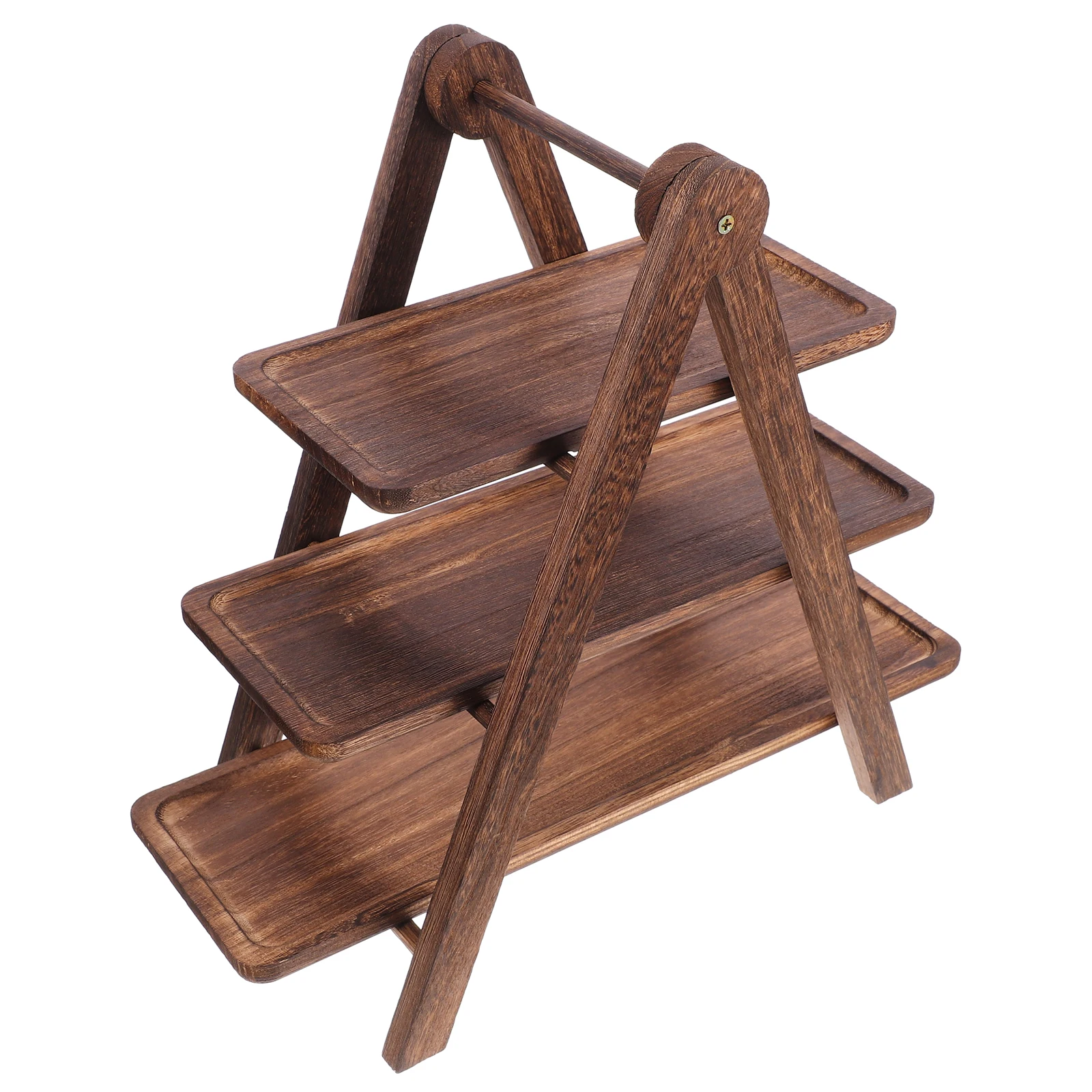 

Wooden Storage 3 Layers Food Multi Layer Food Rack Preparation Tray layer Kitchen ganizer Hotpot Plates Display Trays