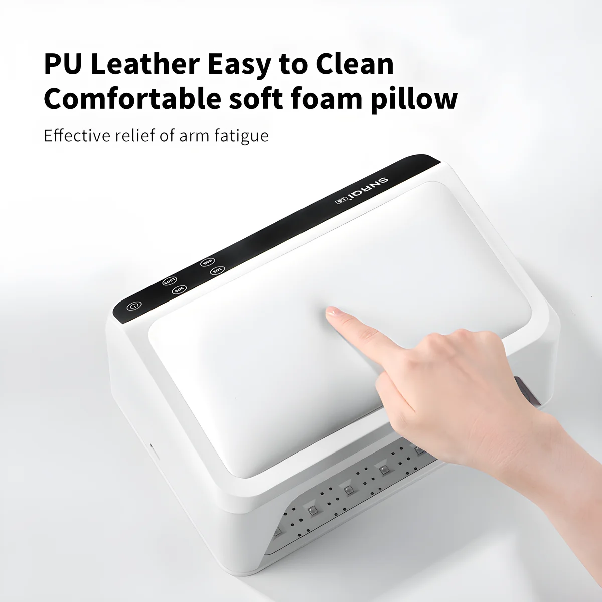 New Arrival 2-in-1 UV LED Nail Lamp with Arm Rest Pillow for Gel Polish 72W Nail Light Dryer with 4 Timers for Salon or Home Use