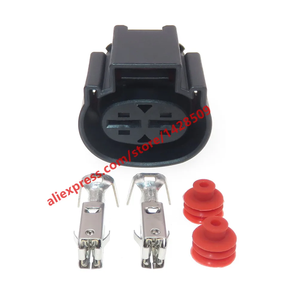 1 Set 2 Pin 6.3 Series Large Current Car Waterproof Connector Automotive Electric Wire Harness Socket 1897214-1