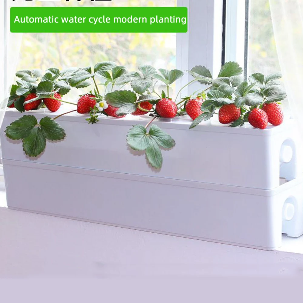 Hydroponics system kit soilless culture equipment family balcony tube planter automatic circulation outdoor flower rack planting