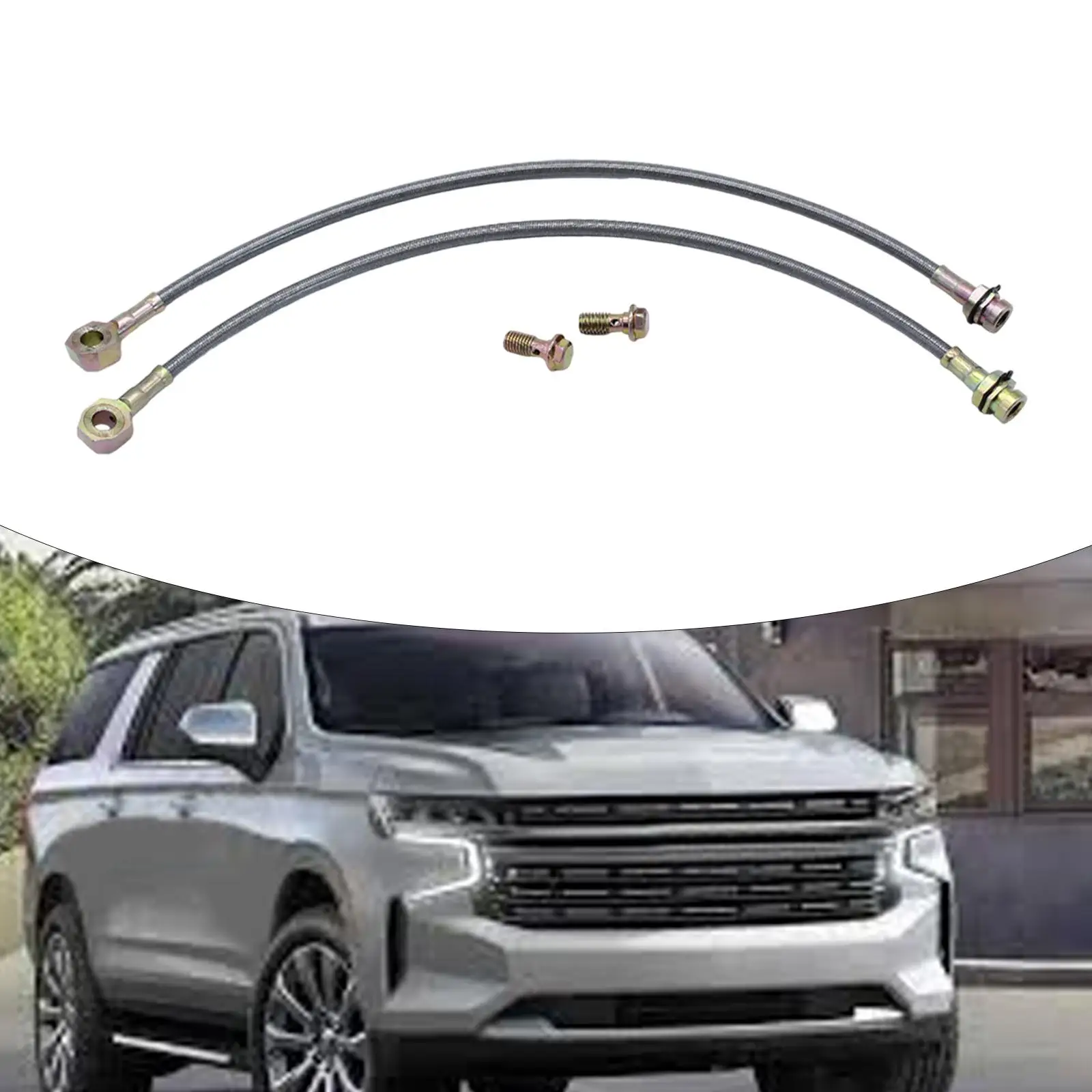 Stainless Steel Braided Brake Hose Durable Disc Brake Line Kit Automotive Brake Accessories for GM a F X Body
