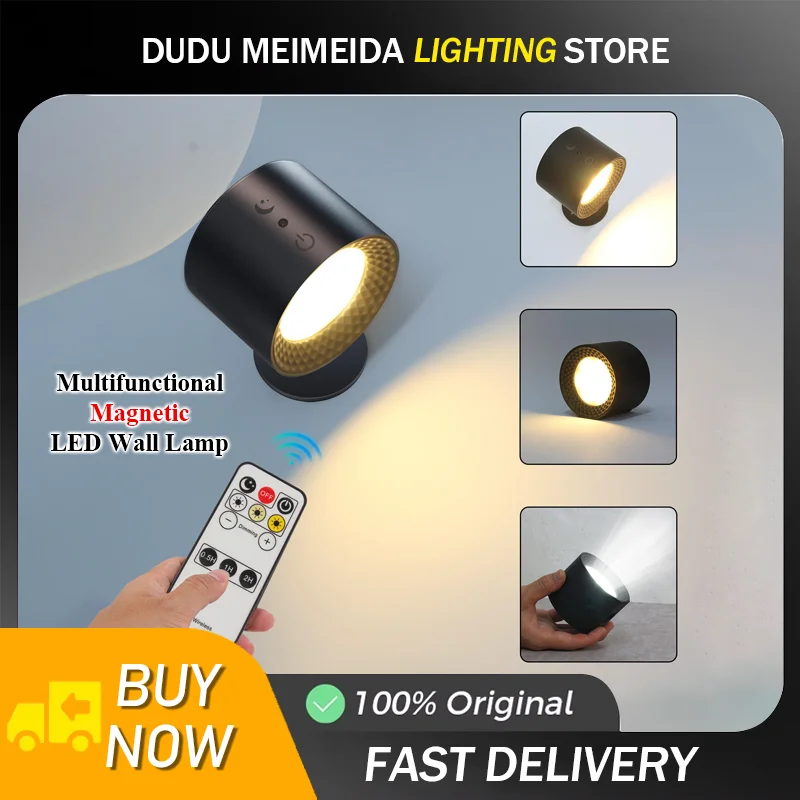 led-ダブルヘッドウォールランプタッチコントロールリモート-360-回転可能-usb-充電ワイヤレスポータブルナイトライト寝室用読書ランプ