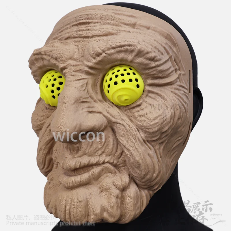 Anime Dandadan Turbo Granny Puntelli Cosplay Horror 3D Maschera Costume in plastica dura Cos per Halloween Natale DANDADAN personalizzato