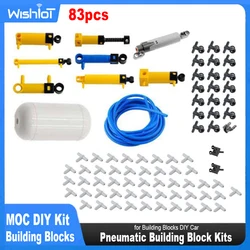 MOC Technical Hose Air Pump Tank Push Rod Putter Switch Piston Compatible With legoeds Pneumatic Parts 42043 47225 61904 9641